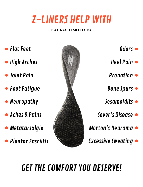 Custom Insoles For All Foot Shapes. Shock Absorption & Arch Support Z